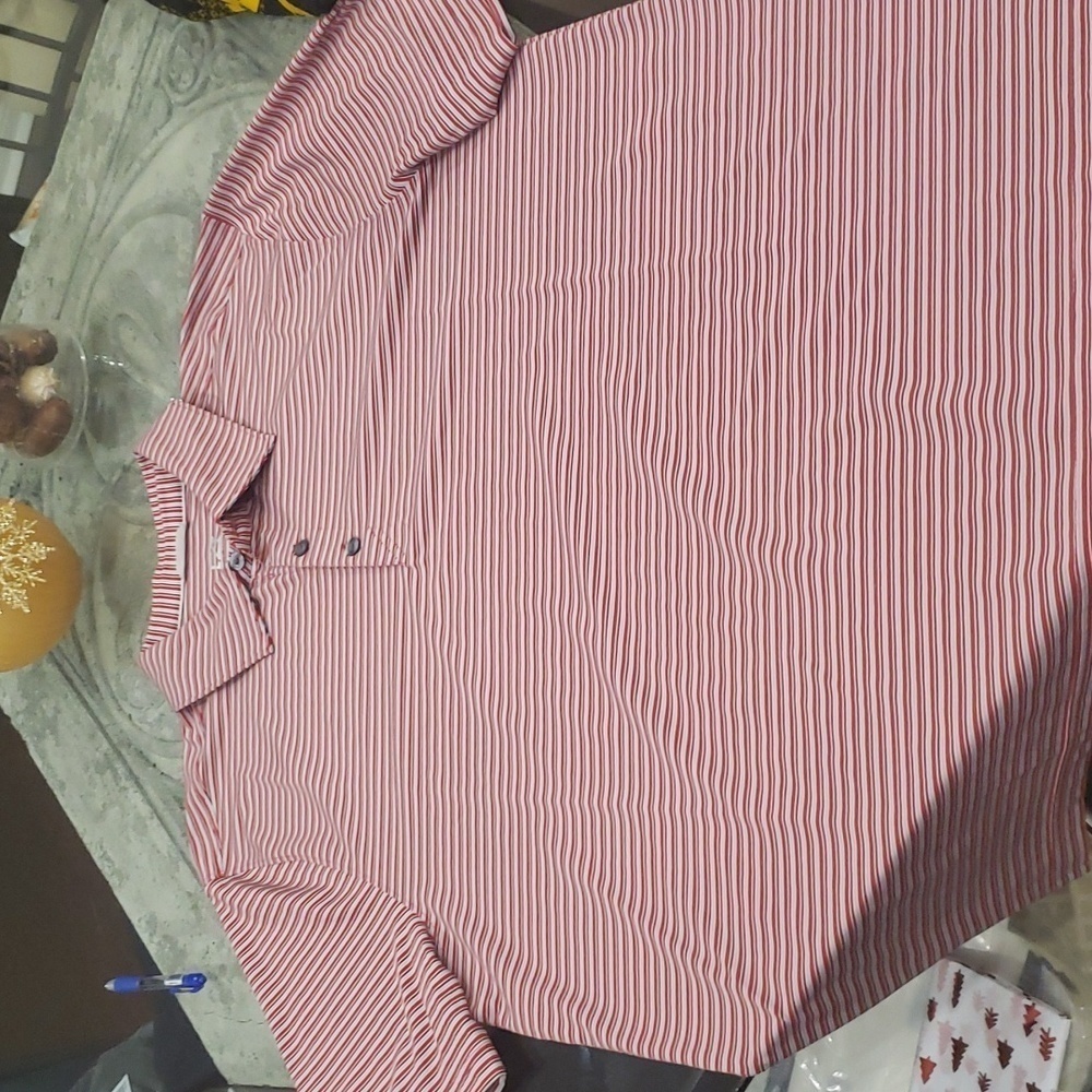 CUTTER & BUCK MEN'S STRIPPED GOLF SHIRT XL NEW